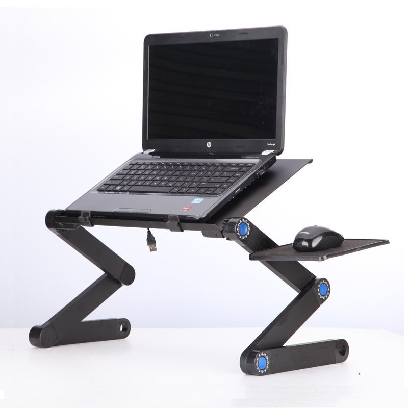 Multi - Angle Laptop Stand Desk: Adjustable Notebook Table with Mouse Pad - Sixin1