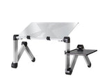 Multi - Angle Laptop Stand Desk: Adjustable Notebook Table with Mouse Pad - Sixin1