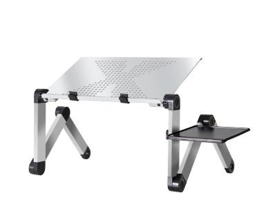 Multi - Angle Laptop Stand Desk: Adjustable Notebook Table with Mouse Pad - Sixin1