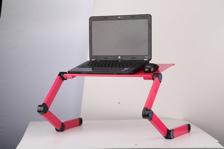 Multi - Angle Laptop Stand Desk: Adjustable Notebook Table with Mouse Pad - Sixin1