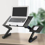 Multi - Function Laptop Table: Foldable Stand with Cooling Fans - Sixin1