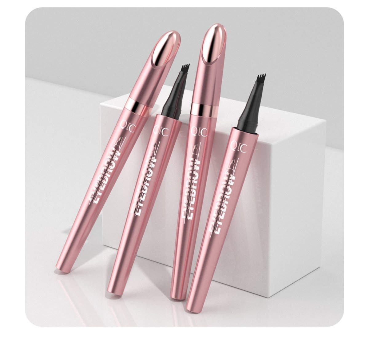 Natural Hair - Stroke Brow Pen: Waterproof 4 Tip Eyebrow Pencil - Sixin1