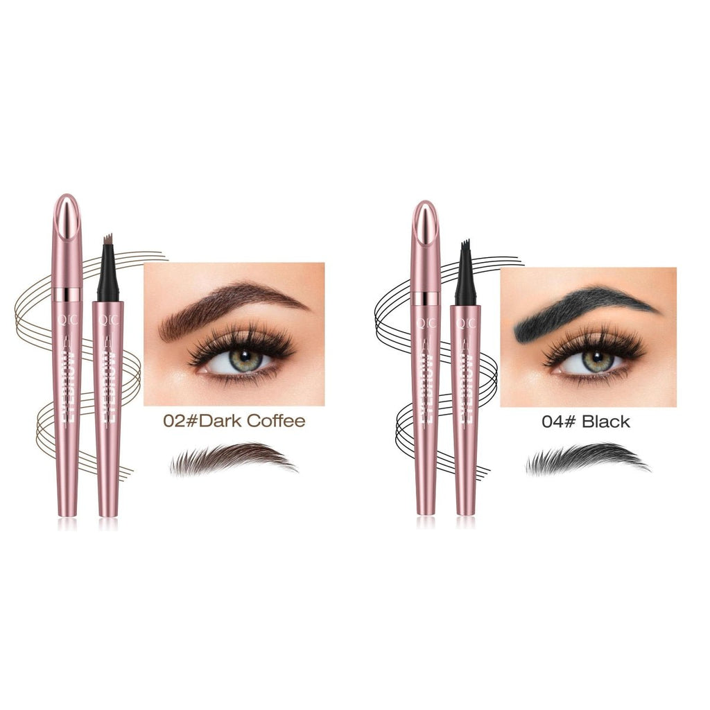 Natural Hair - Stroke Brow Pen: Waterproof 4 Tip Eyebrow Pencil - Sixin1