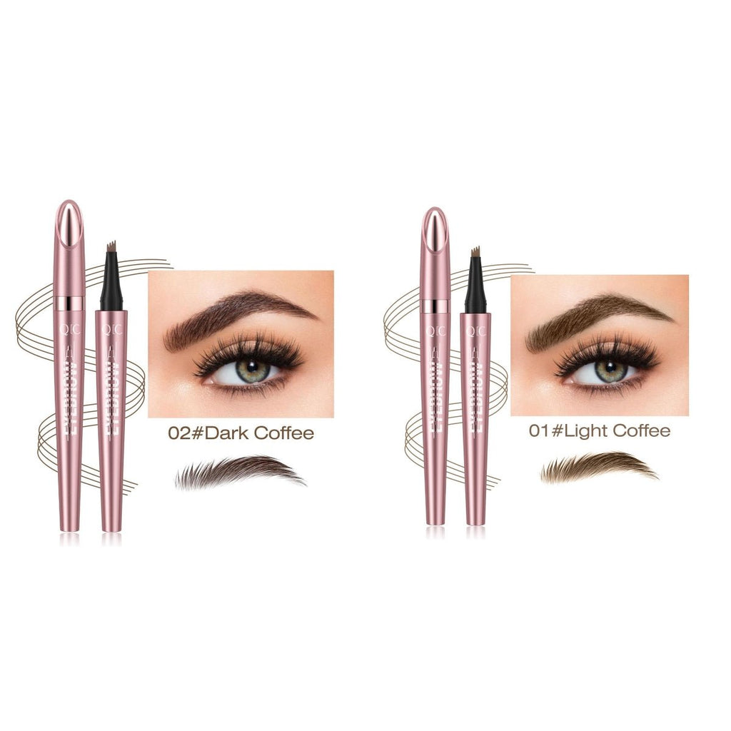 Natural Hair - Stroke Brow Pen: Waterproof 4 Tip Eyebrow Pencil - Sixin1