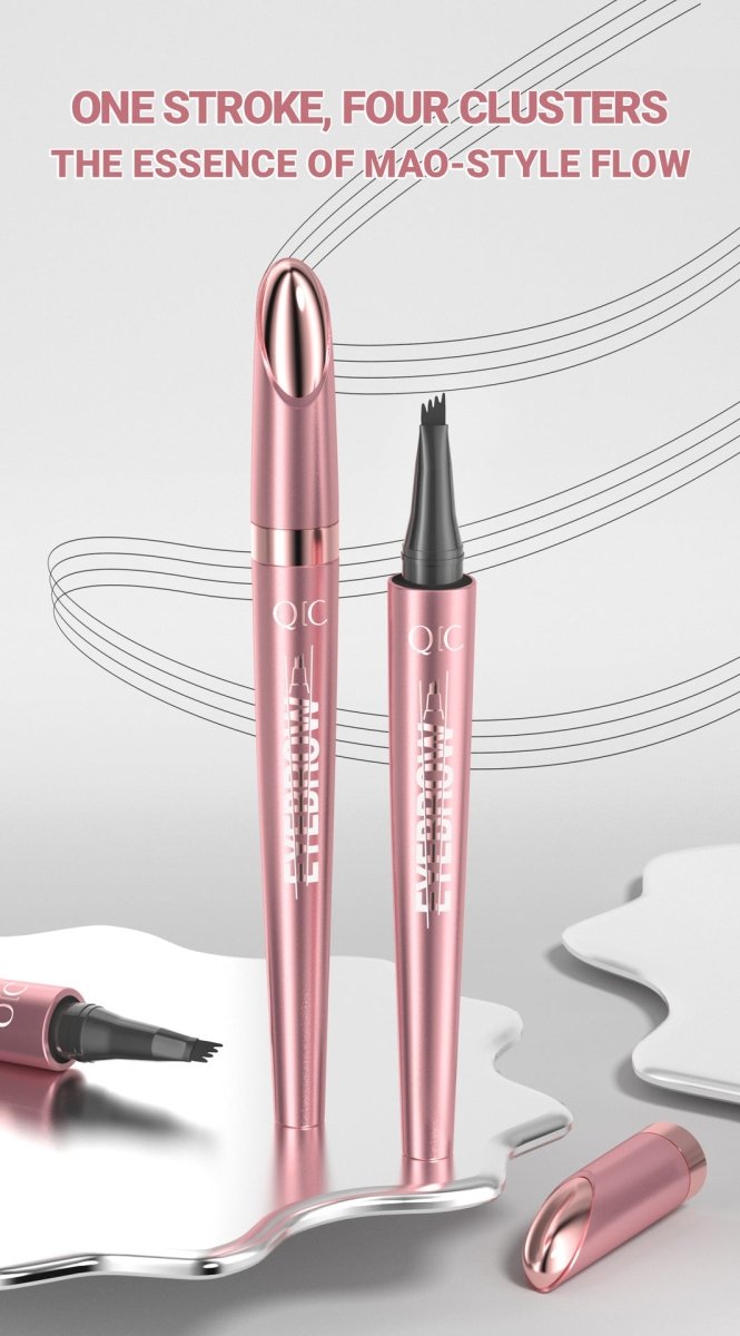 Natural Hair - Stroke Brow Pen: Waterproof 4 Tip Eyebrow Pencil - Sixin1