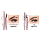 Natural Hair - Stroke Brow Pen: Waterproof 4 Tip Eyebrow Pencil - Sixin1