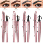 Natural Hair - Stroke Brow Pen: Waterproof 4 Tip Eyebrow Pencil - Sixin1