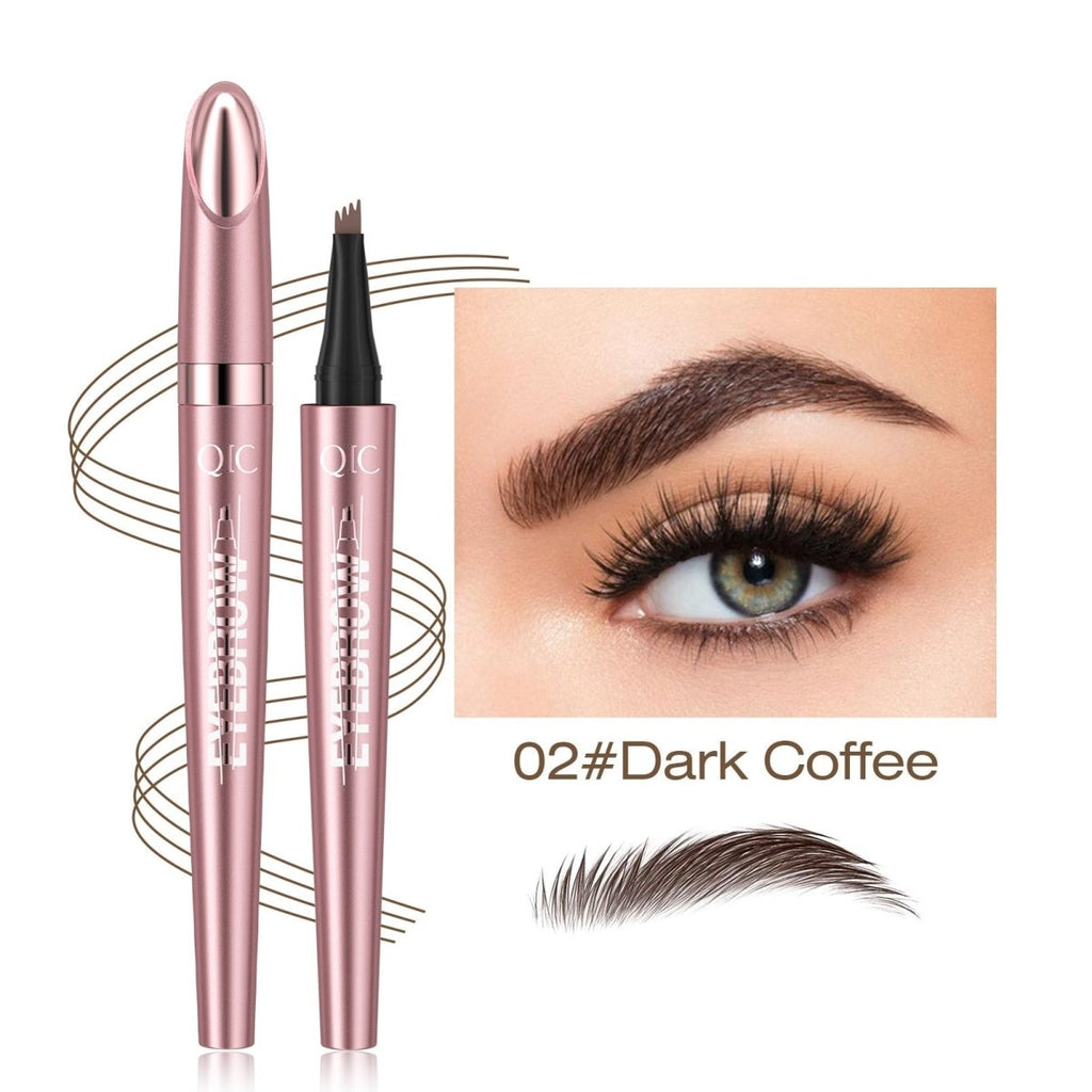 Natural Hair - Stroke Brow Pen: Waterproof 4 Tip Eyebrow Pencil - Sixin1