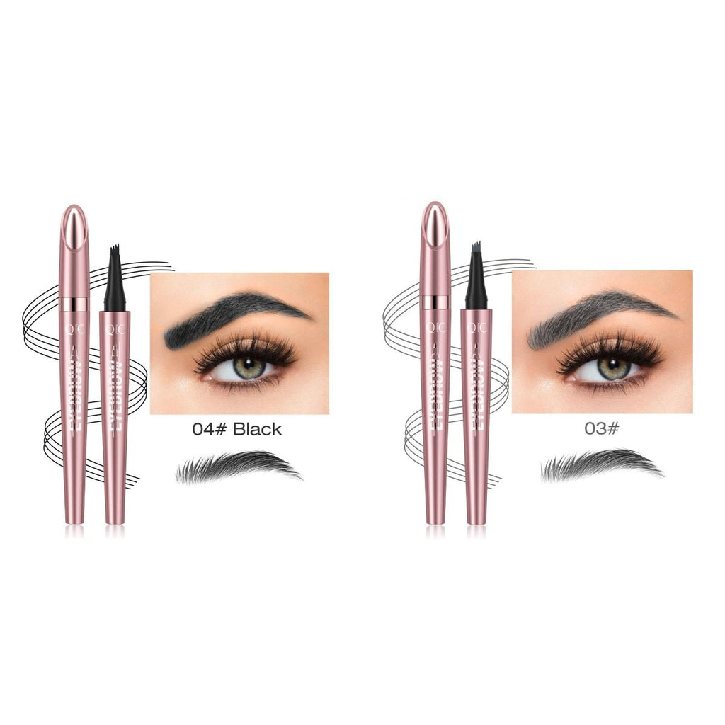 Natural Hair - Stroke Brow Pen: Waterproof 4 Tip Eyebrow Pencil - Sixin1