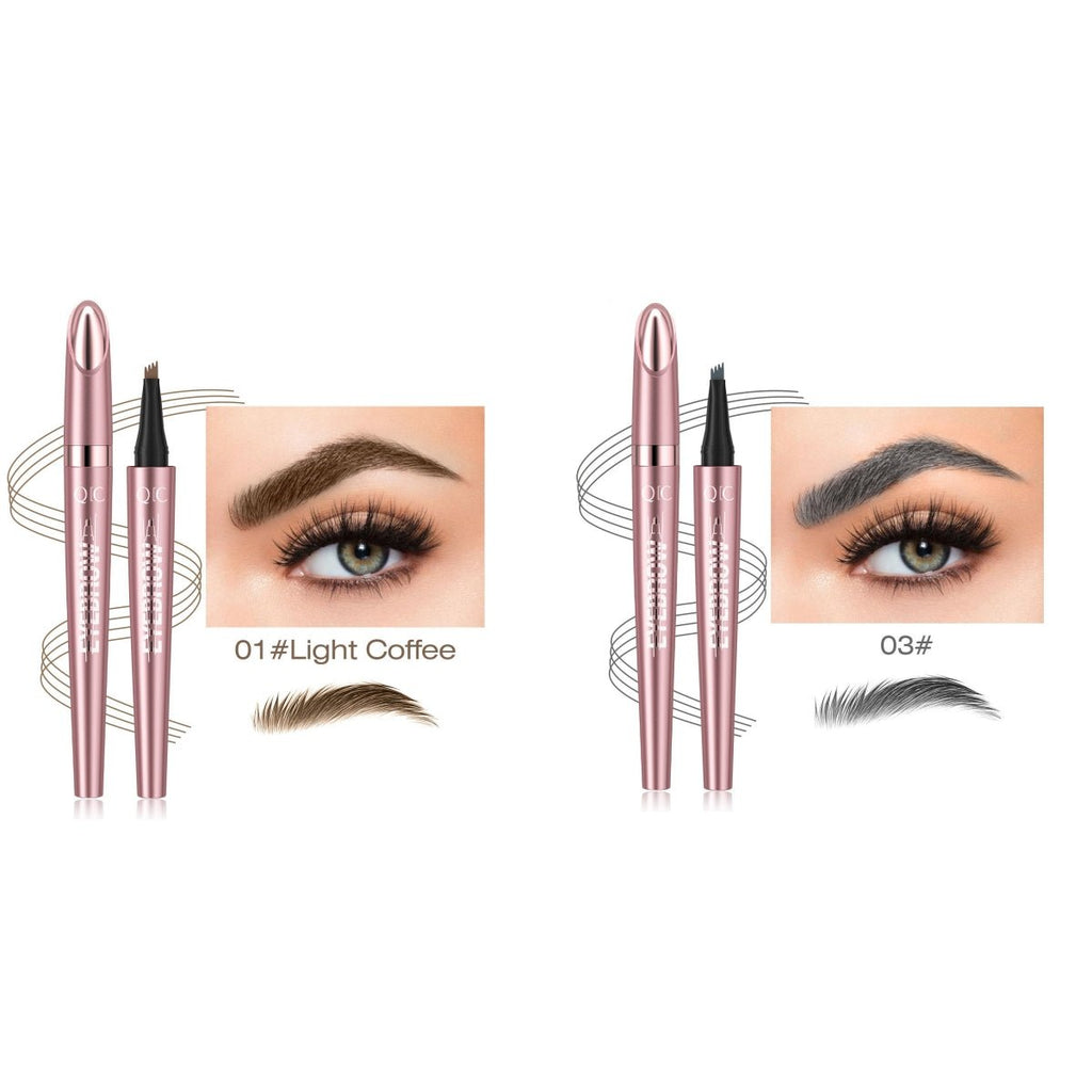 Natural Hair - Stroke Brow Pen: Waterproof 4 Tip Eyebrow Pencil - Sixin1
