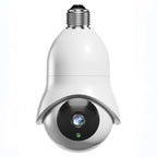 Outdoor WiFi Bulb Camera: Dual-Band HD Security with Night Vision & 360° View - Sixin1