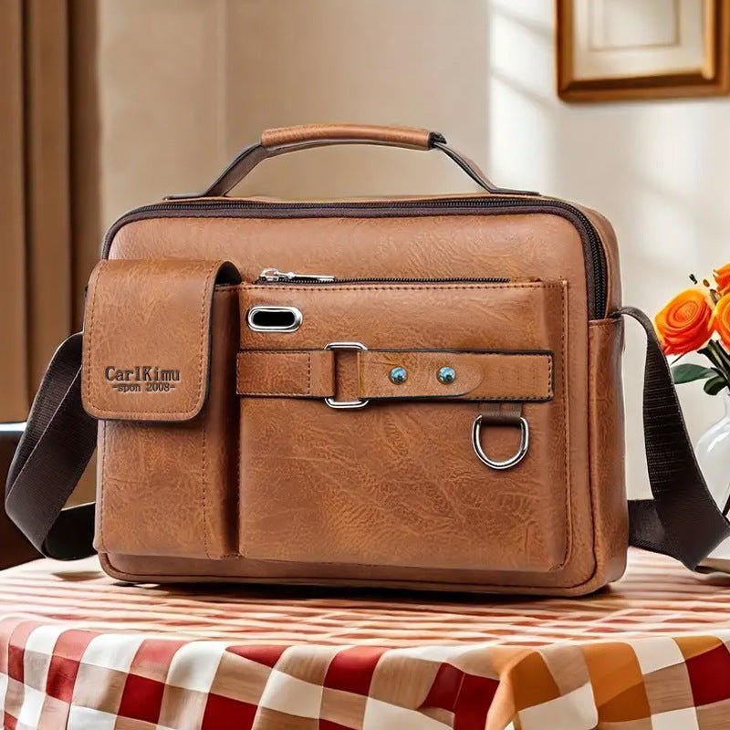 Pierdan Men’s Premium Crossbody Bag: Casual Commuter Shoulder Pack - Sixin1