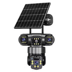 Plug-Free Solar Security Camera: Wireless Outdoor Monitoring with Battery & Night Vision - Sixin1