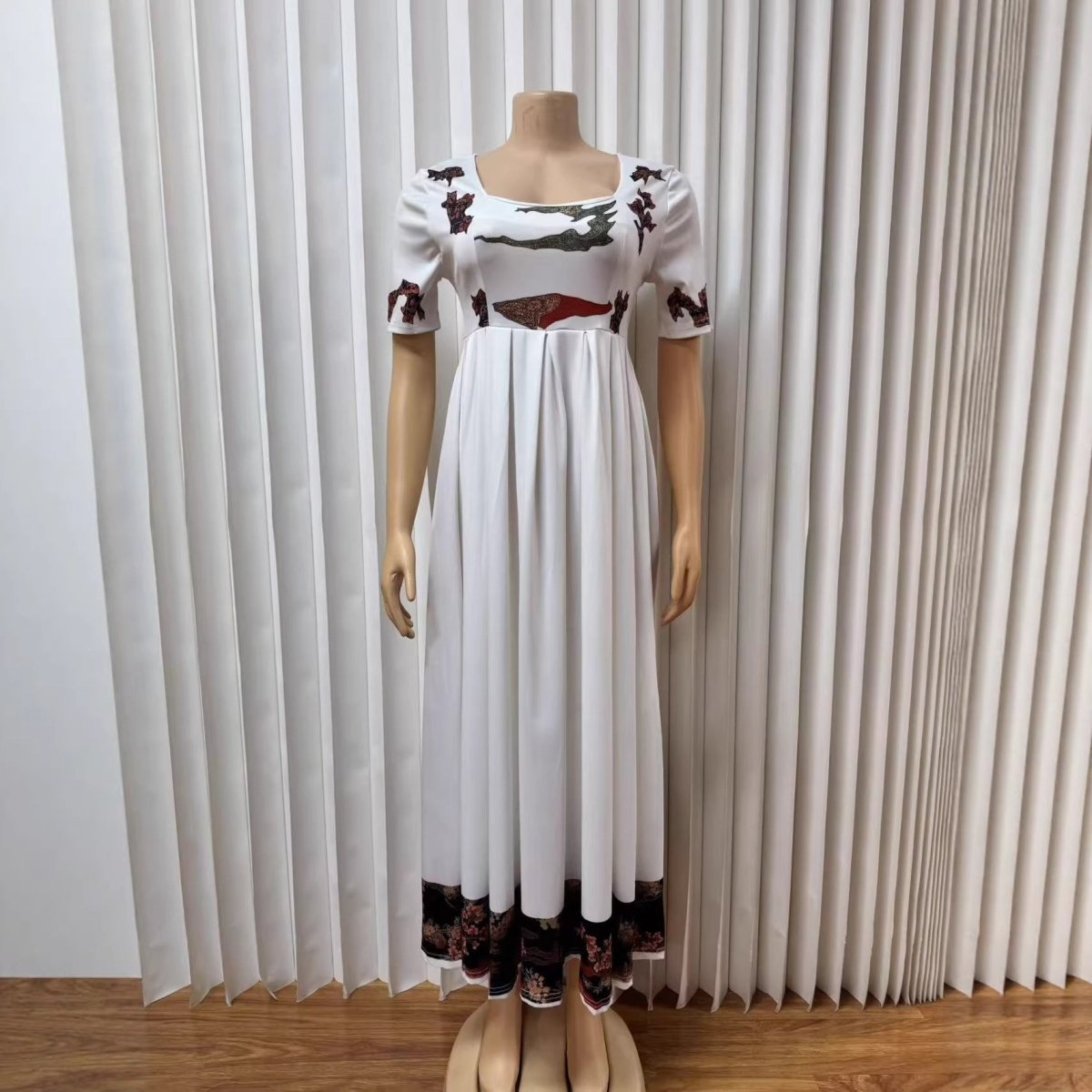 Plus - size Women's Autumn Dress With A High - end Feel - Sixin1