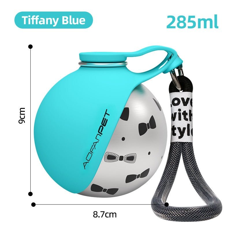 Portable Dog Water Bottle: Travel Pet Drinking Cup with Built - In Bowl - Sixin1