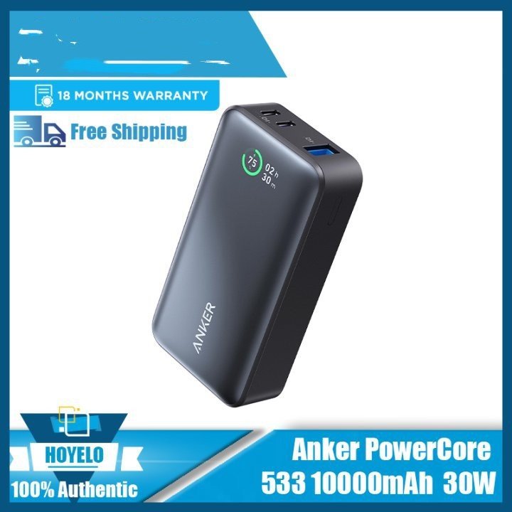 Portable Power Bank with Digital Screen: High - Capacity Backup Charger - Sixin1