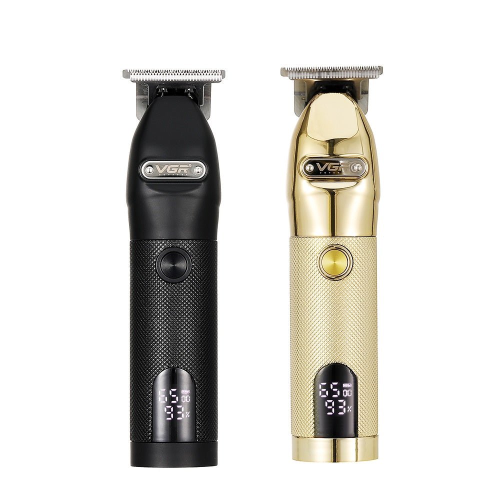 Rechargeable Hair Clipper with LCD Screen: Precision Metal Grooming Tool - Sixin1