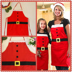 Red Merry Christmas Kitchen Apron - Sixin1