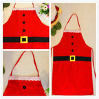 Red Merry Christmas Kitchen Apron - Sixin1