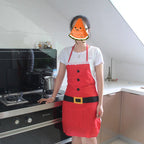 Red Merry Christmas Kitchen Apron - Sixin1