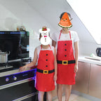 Red Merry Christmas Kitchen Apron - Sixin1