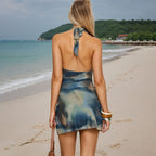 Resort Style Tie - Dye Maxi Skirt: Women’s Slim Fit Printed Summer Look - Sixin1