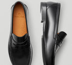 Retro Handmade Loafers: Premium Calfskin & All - Day Wear - Sixin1