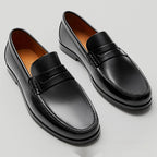 Retro Handmade Loafers: Premium Calfskin & All - Day Wear - Sixin1