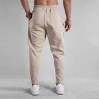 Slim Fit Leg Opening Zipper Ankle Banded Pants - Sixin1