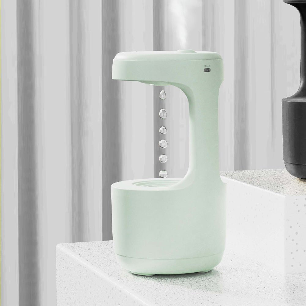 Smart Anti - Gravity Humidifier with Clock - Sixin1