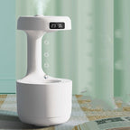 Smart Anti - Gravity Humidifier with Clock - Sixin1