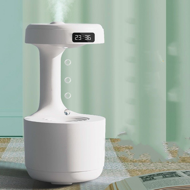 Smart Anti - Gravity Humidifier with Clock - Sixin1
