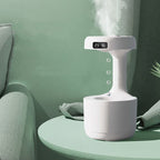 Smart Anti - Gravity Humidifier with Clock - Sixin1