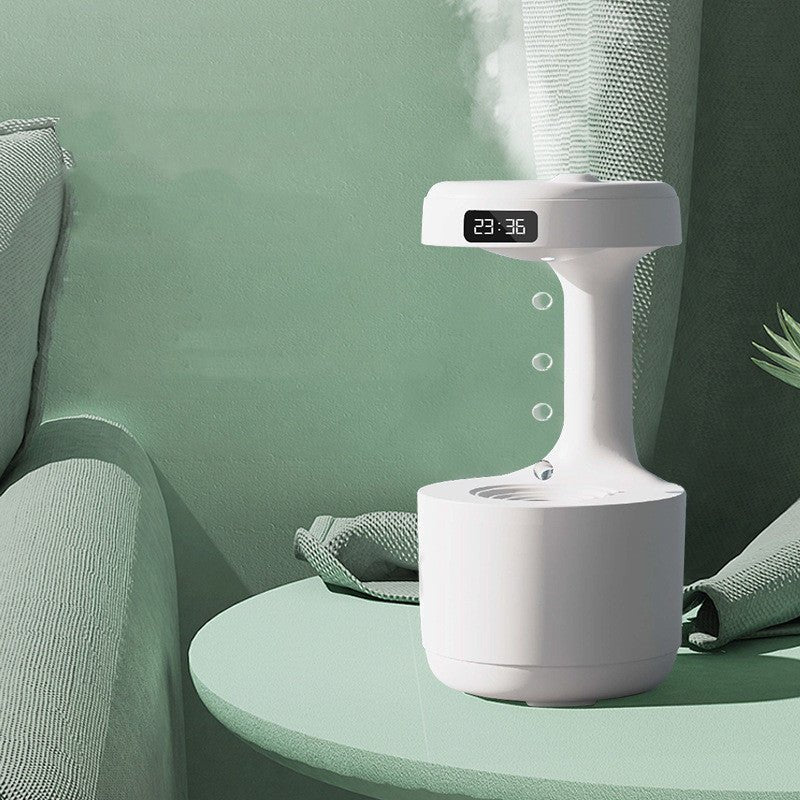 Smart Anti - Gravity Humidifier with Clock - Sixin1