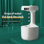 Smart Anti - Gravity Humidifier with Clock - Sixin1