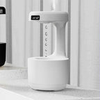 Smart Anti - Gravity Humidifier with Clock - Sixin1