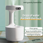 Smart Anti - Gravity Humidifier with Clock - Sixin1