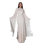 Stylish Bodycon Dress: Women’s Asymmetrical Long Sleeve Sleek Fashion - Sixin1