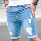 Summer Slim - Fit Ripped Shorts - Sixin1