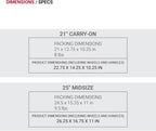 SwissGear Sion Expandable Spinner Luggage Set (21” Carry - On + 25” Checked): Dark Grey - Sixin1