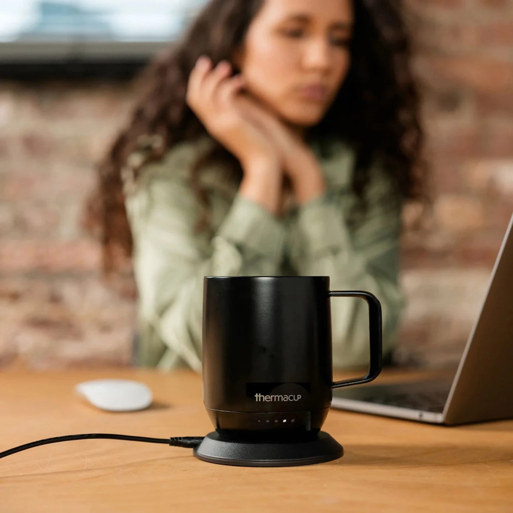 ThermaCup Premium Heated Coffee Mug | 5 Settings, 12oz - Sixin1