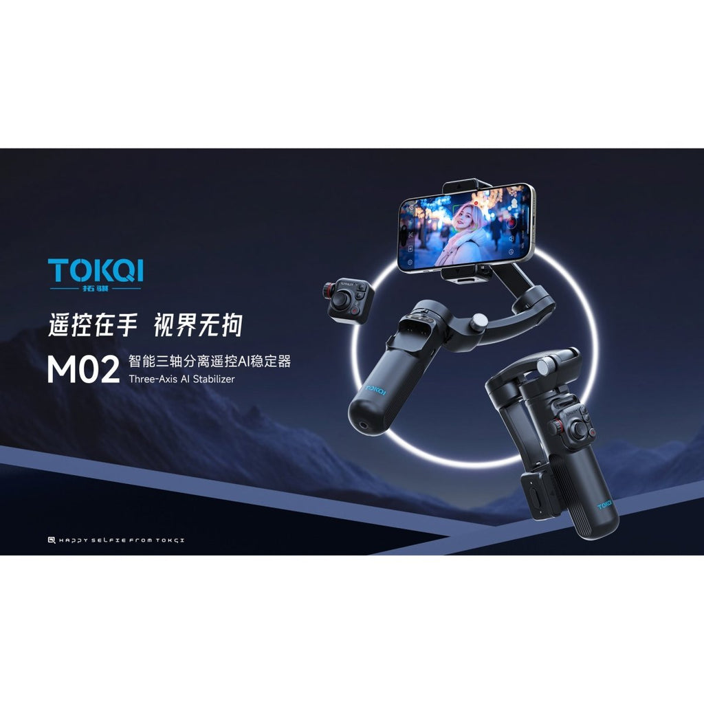 Topq M02 3 - Axis Gimbal Stabilizer – Handheld Smartphone Stabilizer for Smooth Video & Vlog Shooting - Sixin1