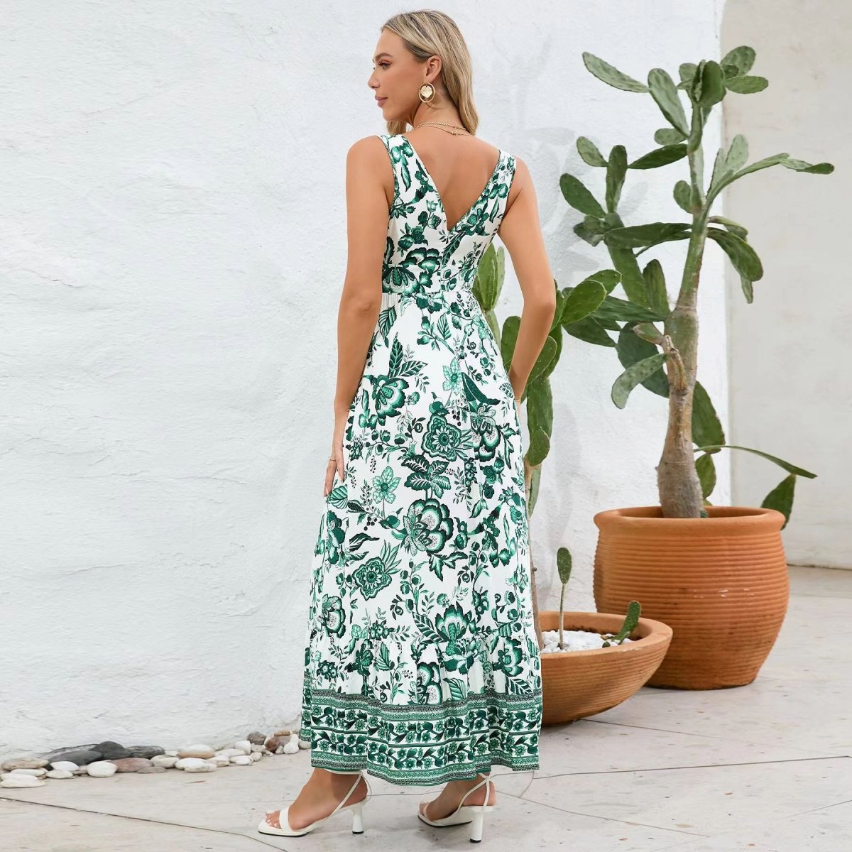 Trendy Floral Summer Dress: Women’s European & American Casual Look - Sixin1
