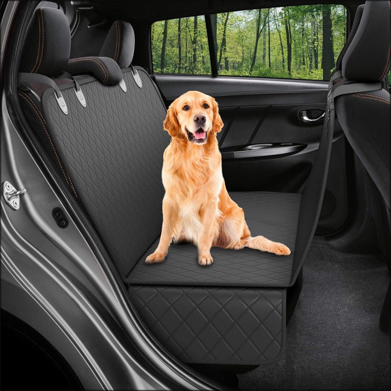 Waterproof Pet Car Back Seat Cover & Isolation Pad: Non-Slip Rear Seat Protector for Dogs & Cats - Sixin1