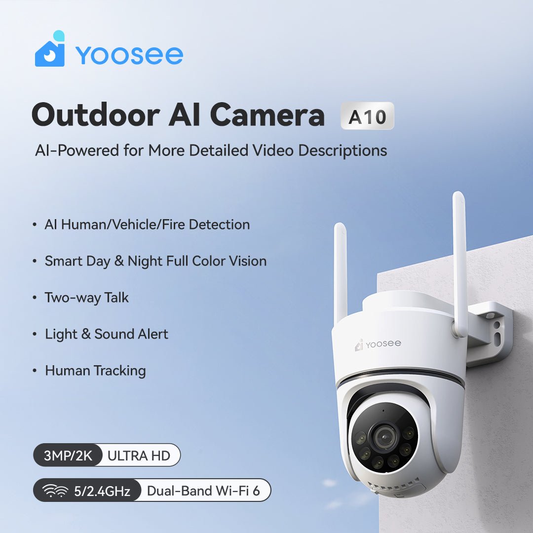 Weatherproof AI Security Camera: Yoosee Outdoor HD Surveillance System - Sixin1