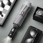 Windproof Automatic Reverse Umbrella for Men: Compact Folding Umbrella for Cars, Travel & Daily Commute - Sixin1