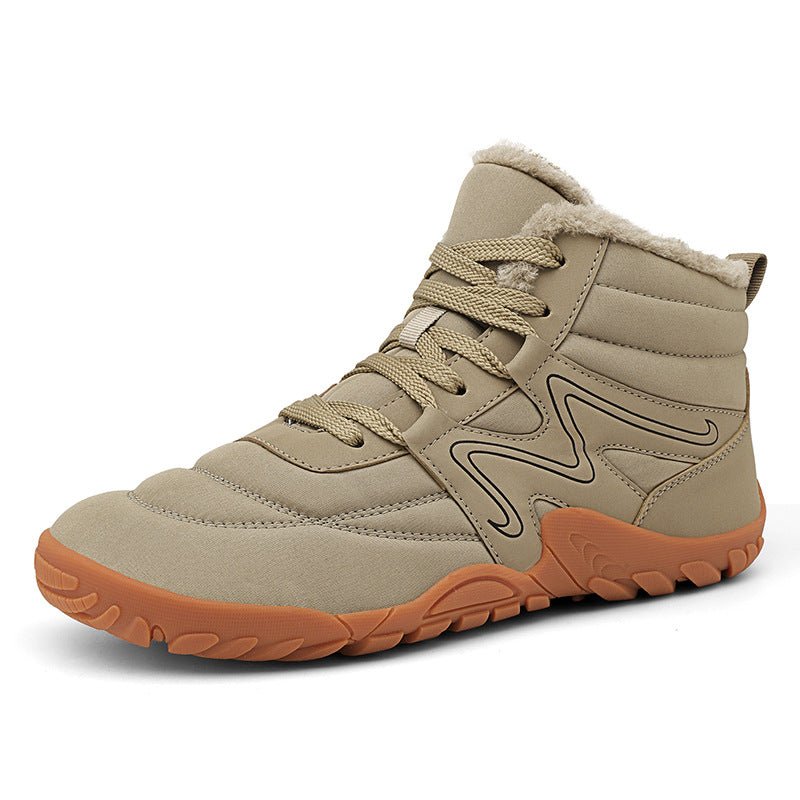 Winter Boots for Men: Thick Plush Lining Warm Outdoor Snow Shoes - Sixin1