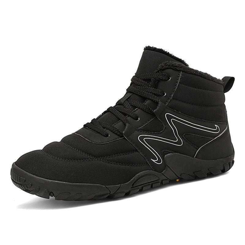 Winter Boots for Men: Thick Plush Lining Warm Outdoor Snow Shoes - Sixin1