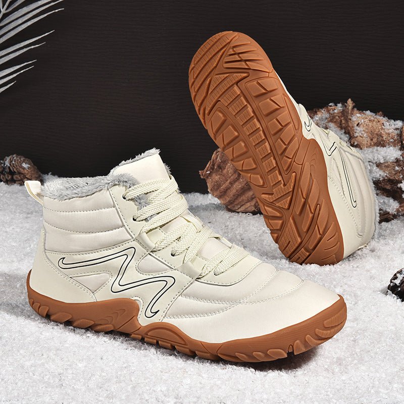 Winter Boots for Men: Thick Plush Lining Warm Outdoor Snow Shoes - Sixin1
