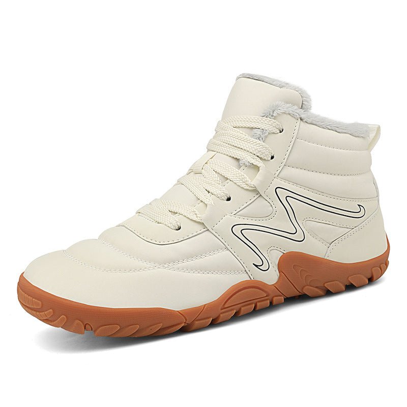 Winter Boots for Men: Thick Plush Lining Warm Outdoor Snow Shoes - Sixin1
